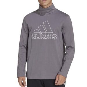 Adidas S Future Icon Embroidered Badge Of Sport Long Sleeve Turtleneck Tee NWT